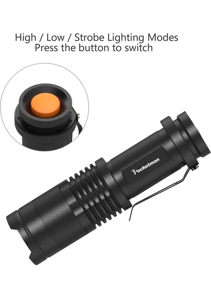 1 Adet-Açık Yeşil Penlight Işıklar Fener Ultra Parlak El Feneri Torch Su Geçirmez LED Ampuller Ayarlanabilir Odak Avcılık, Bisiklete Binme, Tırmanma, (Yurt Dışından) indirimleri