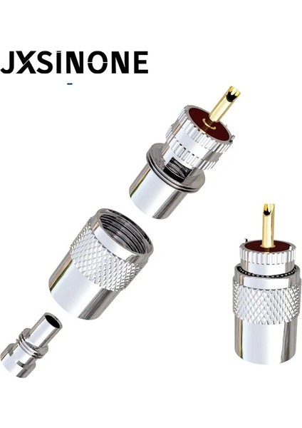 10 Adet Tarzı Jxsınone Uhf Erkek PL259 Fiş Lehim Adaptörü Redüktörlü Rg8 RG213 LMR400 Koaksiyel Kablo, Ham Radyo Anten Konektörü (Yurt Dışından) fırsatları