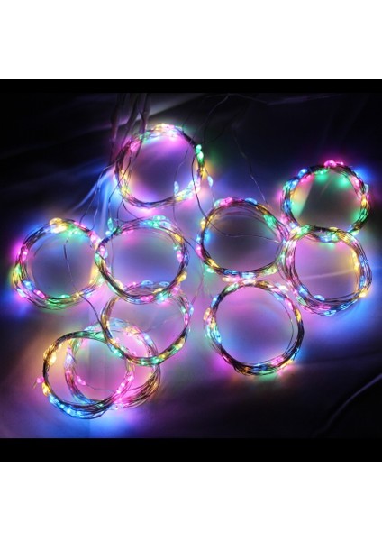 USB Stili Çok Renkli Pil LED Dize Işıklar USB Peri Işıklar Garland Yeni Yıl Düğün Parti Noel Ev Perde Dekorasyonu Için (Yurt Dışından)