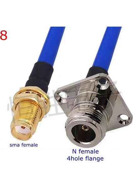 Type8-1pcs Tarzı 10CM RG402 Koaksiyel Kablo L16 N Sma Erkek Dişi Konnektör Sma N Sağ Açı Kıvrım Için RG402 Yüksek Frekans Mavi 50OHM RG141 (Yurt Dışından)