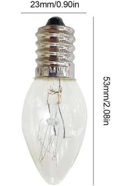 E14 E14 Tuz Lamba Ampulü Aroma Yayıcı Ampul 220 V 10 W 90LM Şeffaf Sıcak Sarı C7 Tungsten Ampul Aroma Lamet (Yurt Dışından)