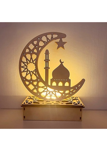 Mor Ramazan Dekorasyon Festivali Ahşap Ay Yıldız Işıkları Deco Yatak Odası Dekorasyonu Ramada Ramazan Parti Aydınlatma Dekoratif Lambalar (Yurt Dışından)
