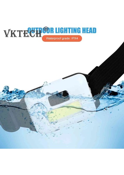 5 Adet 3W Cob LED Far Süper Parlak Su Geçirmez 3 Mod Açık Bisiklet Tırmanma Yürüyüş Balıkçılık Çalışma El Feneri Kafa Feneri (Yurt Dışından) modelleri