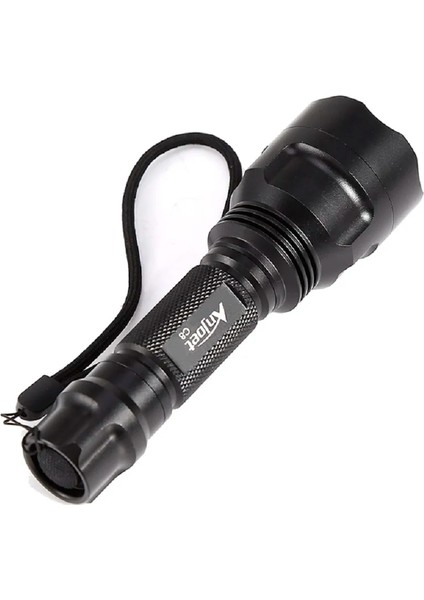 Bir Stil D Anjoet C8 Taktik El Feneri Yeşil Kırmızı Beyaz LED Işık Xm-L T Lümen 1 Modu Alüminyum Torch Lambası Avcılık Balıkçılık (Yurt Dışından)