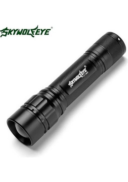 Mavi 6000LM 3mode Zoom Xpe LED Süper Parlak El Feneri Mını Torch Lamba Işığı Yeni Alüminyum Alaşımlı Dış Mekan Aracı (Yurt Dışından)