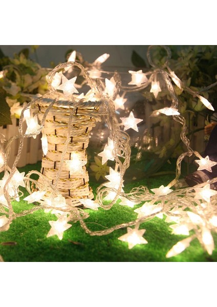 USB Stili Çok Renkli LED Yıldız Dize Işıklar Noel Çelenk Pil USB Powered Düğün Parti Perde Dize Peri Lambaları Ev Için (Yurt Dışından) modelleri