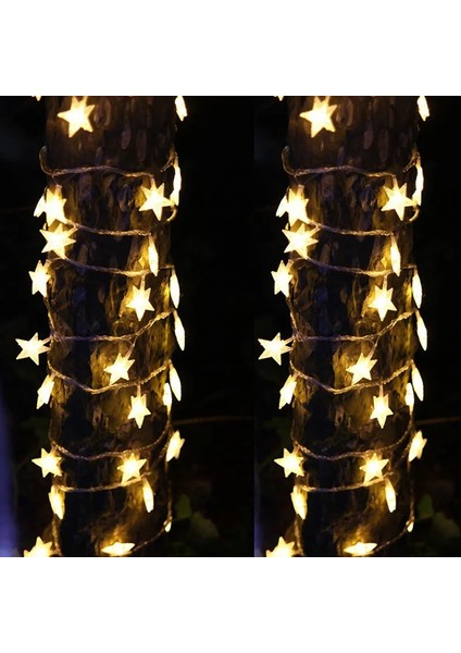 USB Stili Çok Renkli LED Yıldız Dize Işıklar Noel Çelenk Pil USB Powered Düğün Parti Perde Dize Peri Lambaları Ev Için (Yurt Dışından) indirimleri