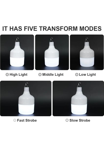 200W Taşınabilir Kamp Işıkları Acil Durum Ampul Yüksek Güç Çadır Aydınlatma Şarj Edilebilir LED Fener Kanca Kamp Balıkçılık Için Bahçe Lambası (Yurt Dışından) indirimleri