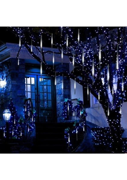 50CM-8PCS-SET Tarzı Çok Renkli 30CM 50CM Açık Su Geçirmez 8 Tüp Meteor Yağmuru LED Renkli Işık Dize Yılbaşı Ağacı Dekorasyon Ev Için Navidad Bahçe Dekor (Yurt Dışından) modelleri