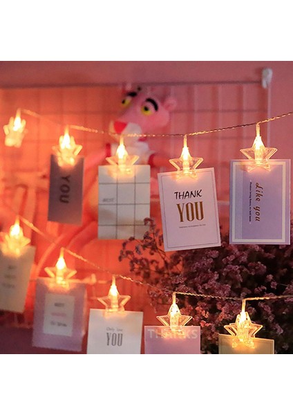 2M10LEDKELEBEKSICAK LED Fotoğraf Dize Işıkları Akülü Noel Peri Pırıltı Işıklar Asılı Resim Yatak Odası Duvar Düğün Dekor Için Klipler ile (Yurt Dışından) fırsatları