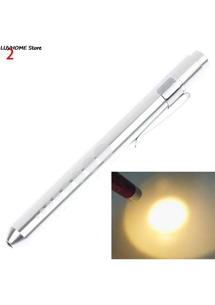 Sv2 LED El Feneri Çalışma Işığı Ilk Yardım Kalem Işık Torch Lambası Öğrenci Ölçer Ölçüm Taşınabilir Tıbbi Kalem Işığı (Yurt Dışından)