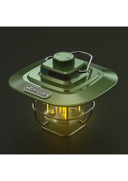 Şampanya LED Dekoratif Asma Işıklar Su Geçirmez Retro Kamp Aydınlatma Tip-C Dış Mekan Seyahat Için Kanca Pil Göstergesi ile Şarj (Yurt Dışından) fiyatları