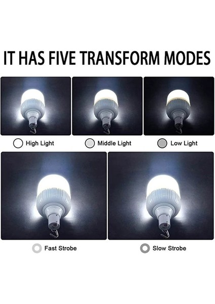 80W 200 W Taşınabilir Çadır Lambası Pil Fener Barbekü Kamp Işık Açık Ampul USB LED Acil Durum Işıkları Veranda Sundurma Bahçe Için (Yurt Dışından) fırsatları