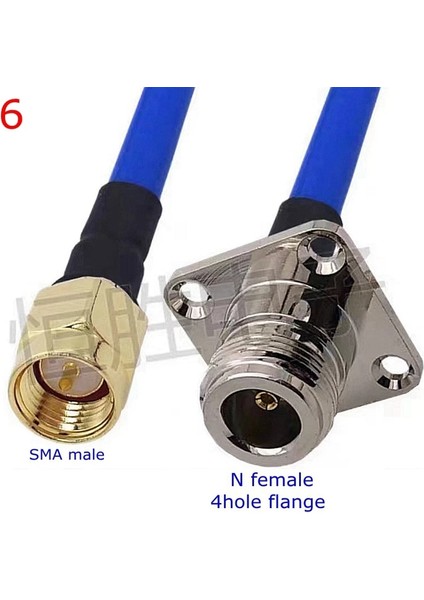 Tip6-1 Adet Tarzı 15CM RG402 Koaksiyel Kablo L16 N Sma Erkek Dişi Konnektör Sma N Sağ Açı Kıvrım Için RG402 Yüksek Frekans Mavi 50OHM RG141 (Yurt Dışından)