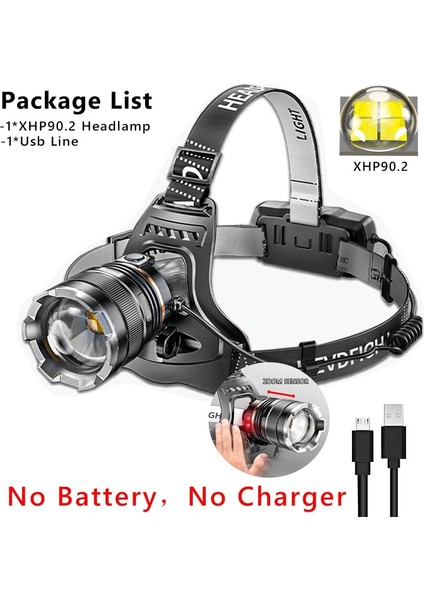 Güçlü Stil B-3 Uper Xhowerful Far Şarj Edilebilir Kafa El Feneri Yüksek Güç Kafa Lambası Eters Far Balıkçılık Fener (Yurt Dışından)