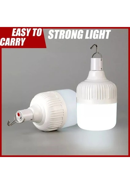 60W Açık Ampul USB Şarj Edilebilir LED Acil Durum Işıkları Taşınabilir Çadır Lambası Pil Fener Barbekü Kamp Işık Veranda Sundurma Bahçe Için (Yurt Dışından)