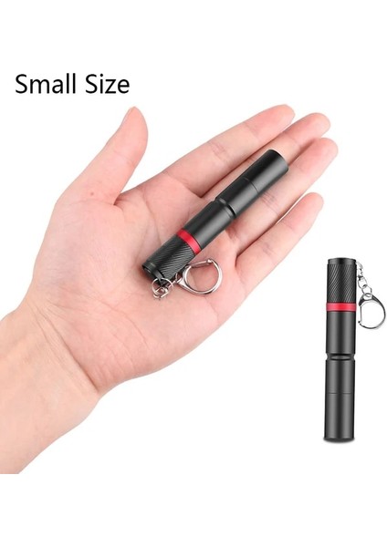 Küçük Ultra Küçük LED El Feneri Kanca ile Xpe Lamba Yuvası IP67 Açık Kamp Için Su Geçirmez Taşınabilir Mini El Feneri Acil Durum Lambası (Yurt Dışından)