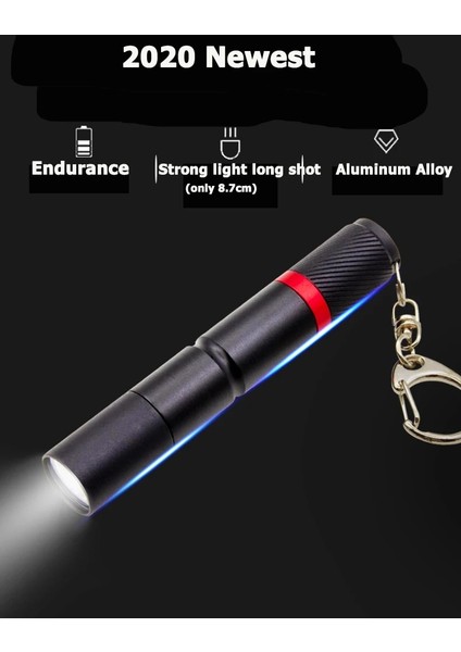 Küçük Ultra Küçük LED El Feneri Kanca ile Xpe Lamba Yuvası IP67 Açık Kamp Için Su Geçirmez Taşınabilir Mini El Feneri Acil Durum Lambası (Yurt Dışından) fırsatları