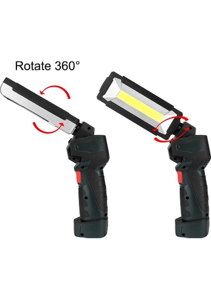 1 Parça Manyetik Çalışma Işığı 5 Mod Cob LED El Feneri Çift USB Arayüzü Tor Derece Döner Asılı Kanca Araba Tamiri Için (Yurt Dışından) modelleri