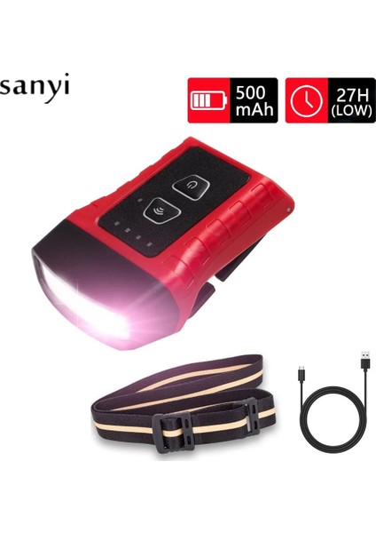 Sarı Cob LED Kep Lambası Parmak Sensörü Şapka Far Far Başkanı El Feneri Başkanı Cap Işık Klip Açık Işık Gece Balıkçılık Kafa Lambası (Yurt Dışından) fiyatları