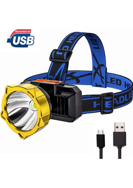 No.1 Boyutu Taşınabilir El Feneri Şarj Edilebilir Far Dahili Ah Pil Işığı 4 Çalışma Modu Far Dış Mekan Acil Durum Feneri (Yurt Dışından) fiyatları