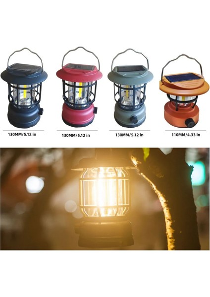 30COB-SIYAH Vintage Solar Şarj Kamp Işık Taşınabilir Şarj Edilebilir Lamba Asılı Fener Açık Su Geçirmez Işık Çadır Ekipmanları Malzemeleri (Yurt Dışından) fiyatları