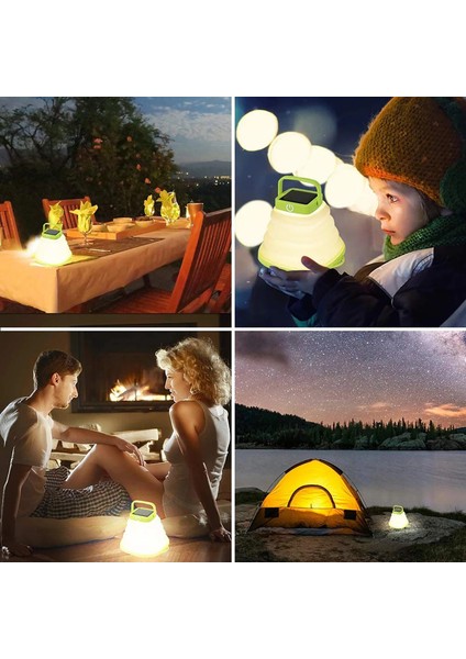 Yeşil Renk LED Güneş Işığı Katlanabilir El Feneri 3 Mod USB Kablosu Çadır Işıkları Fener Açık Güneş Lambası Kamp Işıkları Bahçe Dekorasyon (Yurt Dışından) fırsatları