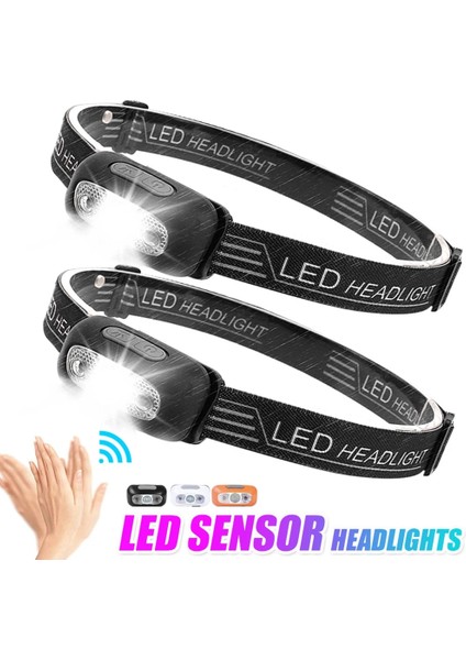 Siyah-A Taşınabilir Mini LED Far USB Şarj Edilebilir Vücut Hareket Sensörü Far Açık Kamp Balıkçı Işığı Güçlü Torch Kafa Lambası (Yurt Dışından) fırsatları