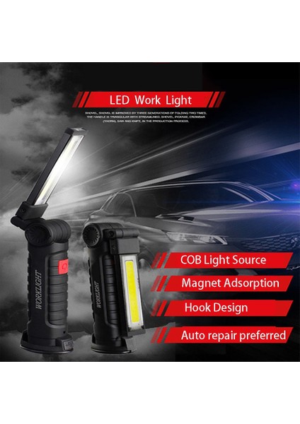 Büyük Araba Tamir Işıkları Taşınabilir Lambalar Yüksek Güç Şarj Edilebilir LED Işıklar Kamp Fener El Feneri Çadır Dış Mekan LED Aydınlatma Ampul (Yurt Dışından) fiyatları