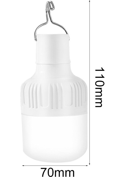 60W Taşınabilir Çadır Lambası Pil Fener Barbekü Kamp Işık Açık Ampul USB Şarj Edilebilir LED Acil Durum Işıkları Veranda Sundurma Bahçe Için (Yurt Dışından)