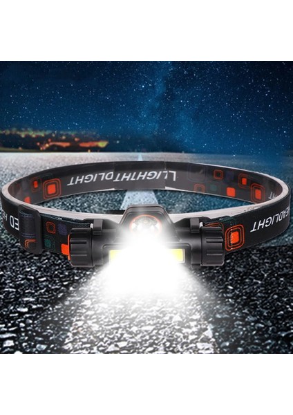 1200MAH Headworn Güçlü Işık El Feneri Şarj Ultra Parlak Uzaktan Dış Mekan Ultra Hafif Çok Fonksiyonlu Ev LED Far (Yurt Dışından) modelleri