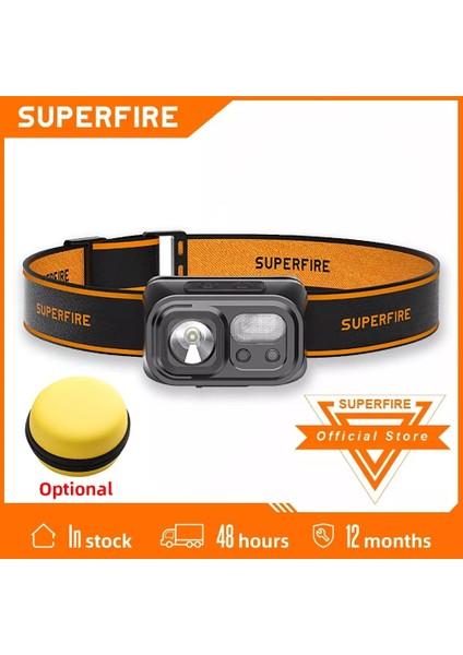 HL23-A Superfıre HL23 Mini Süper Parlak LED Far Indüksiyon Far USB C Şarj Edilebilir Taşınabilir Kafa El Feneri Kamp Balıkçılık (Yurt Dışından) fiyatları