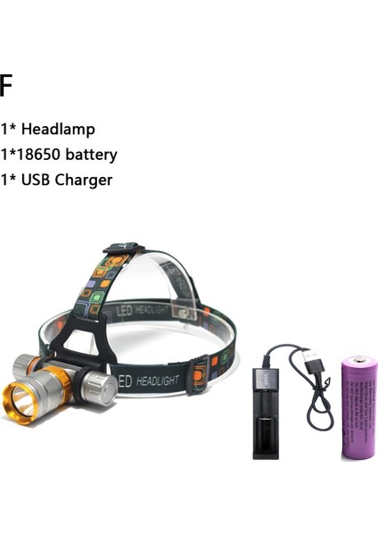 Siyah Stil F Yüzme 5800LM T6 Dalış Kafası Lambası Su Geçirmez Far LED Aydınlatma LED Far Işığı Torch + Pil + Aarger (Yurt Dışından)