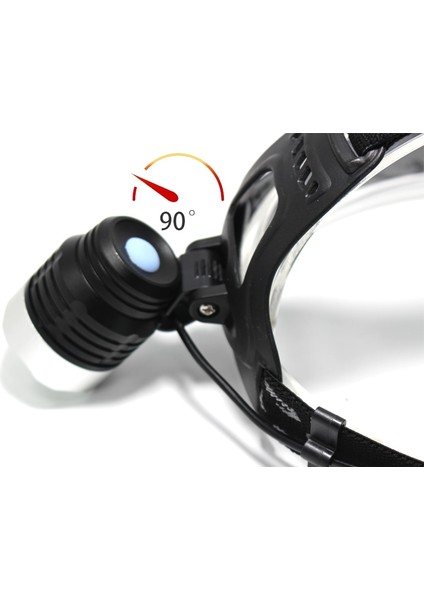 B 5000 Lümen Xm-L T6 Zumlanabilir LED Far Avcılık Başkanı Işık Lambası 3 Modu Açık Zoom Kafa Lambası Yüksek Güç LED Far (Yurt Dışından)