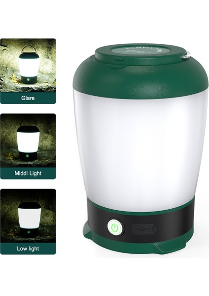 V65-3-42LED LED Kamp Işık El Feneri Şarj Edilebilir Fener Açık Çadır Lambası Taşınabilir Fenerler Acil Sıcak ve Beyaz Işık Barbekü Için (Yurt Dışından)
