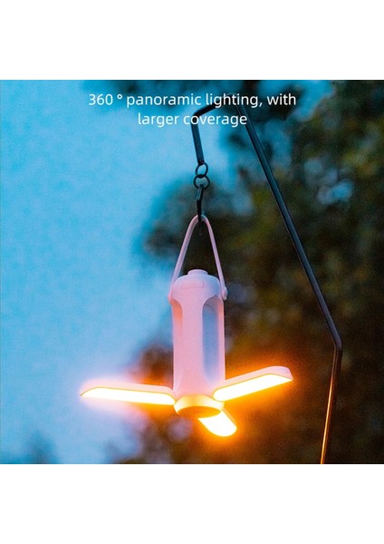 Beyaz Taşınabilir Kamp Işık Katlanır Kamp Lambası Kademesiz Karartma Katlanır Kamp Lambası Usbcharging Açık Kamp Fener Güç Bankası (Yurt Dışından) fırsatları