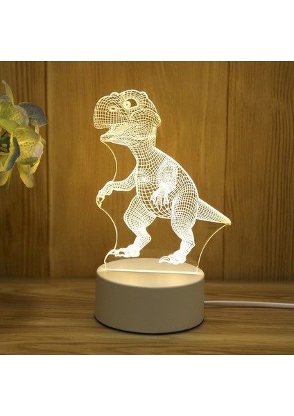 Ayı Çocuklar Gece Lambası 3D USB LED Işık Baykuş Masa Lambası Yatak Odası Dekorasyon Kalp Ayı Gece Lambası Çocuklar Için Gril Odası Deco Noel Hediyesi (Yurt Dışından)