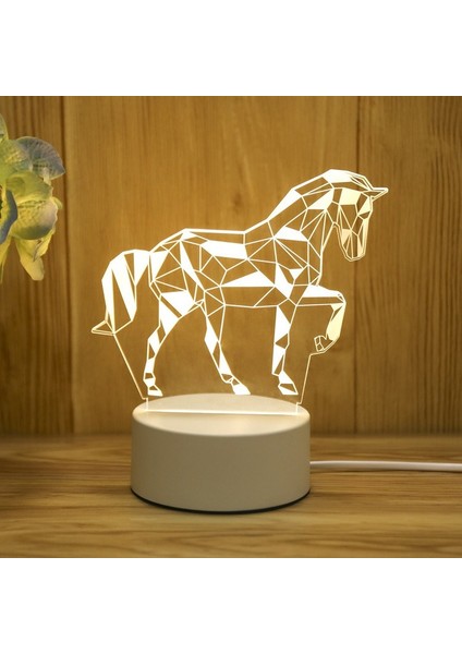 Ayı Çocuklar Gece Lambası 3D USB LED Işık Baykuş Masa Lambası Yatak Odası Dekorasyon Kalp Ayı Gece Lambası Çocuklar Için Gril Odası Deco Noel Hediyesi (Yurt Dışından)