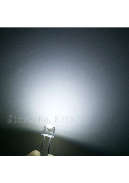 Lot 5 mm F5 Saf Beyaz CD Hasır Şapka Lamba Yuvası Süper Parlak LED Işık Yayan Diyotlar (Ledler) Dıy Işıkları Için (Yurt Dışından) fırsatları