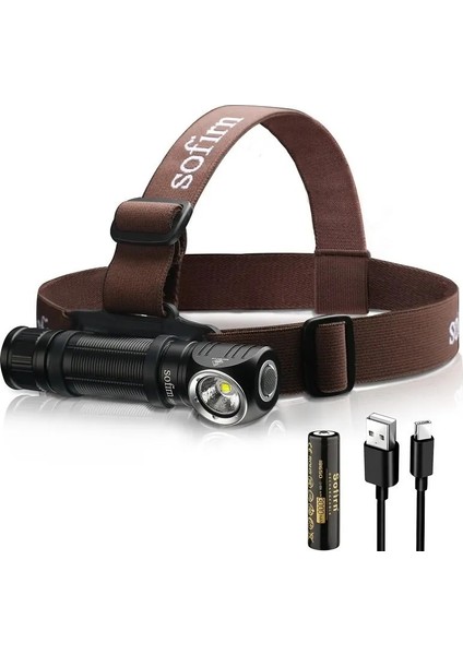 5000-5300K Sofirn HS40 USB C Şarj Edilebilir Far Süper Parlak SST40 LED Torlm, 2 Modlu Güç Göstergesi (Yurt Dışından) fiyatları