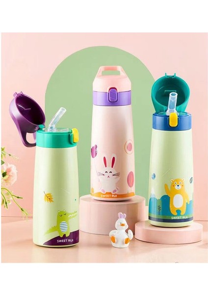 350ML Bpa Içermeyen Paslanmaz Çelik Içecek Şişesi Çocuk Su Şişesi Pipetli (Yurt Dışından) fiyatları