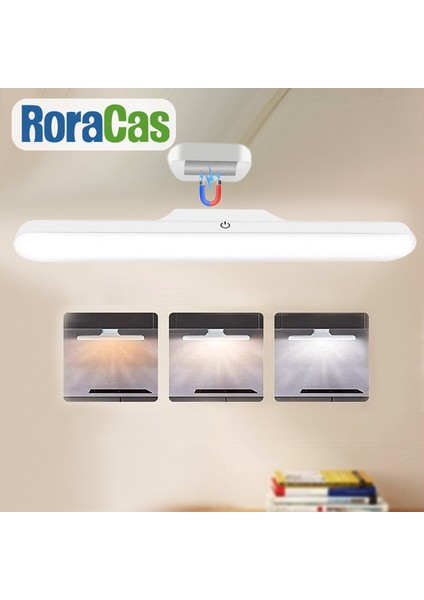 Siyah LED Gece Lambası Mıknatıs Yurt Dolap Işıkları 30CAMAH USB Gece Lambası Dolap Mutfak Dolap Dolap Için Kısılabilir Masa Lambası (Yurt Dışından)
