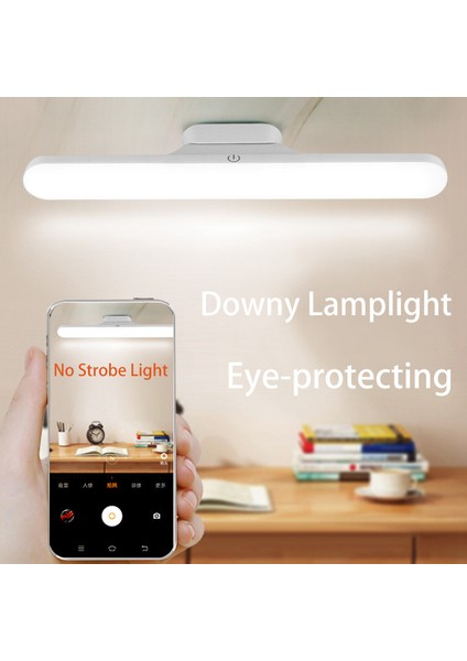 Siyah LED Gece Lambası Mıknatıs Yurt Dolap Işıkları 30CAMAH USB Gece Lambası Dolap Mutfak Dolap Dolap Için Kısılabilir Masa Lambası (Yurt Dışından)