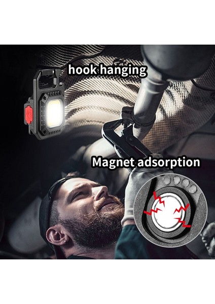 C Mini LED El Feneri Taşınabilir Çalışma Işığı Cep Anahtarlıklar El Feneri USB Şarj Edilebilir Açık Kamp Küçük Işıklar Tirbuşon (Yurt Dışından) fırsatları