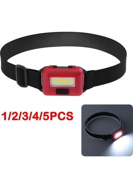 2 Adet Tarzı Kırmızı Mini Cob LED Far 3 Modu Su Geçirmez Far Başkanı El Feneri Torch Lanterna Açık Kamp Gece Balıkçılık Lambası (Yurt Dışından)