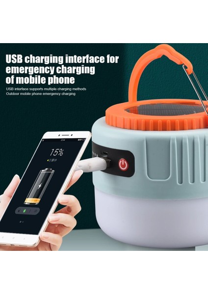 1 Parça 1-Olar LED Kamp Işık USB Şarj Edilebilir Ampul Açık Çadır Lambası Taşınabilir Fener Acil Durum Işıkları Barbekü Yürüyüş Lambası (Yurt Dışından)