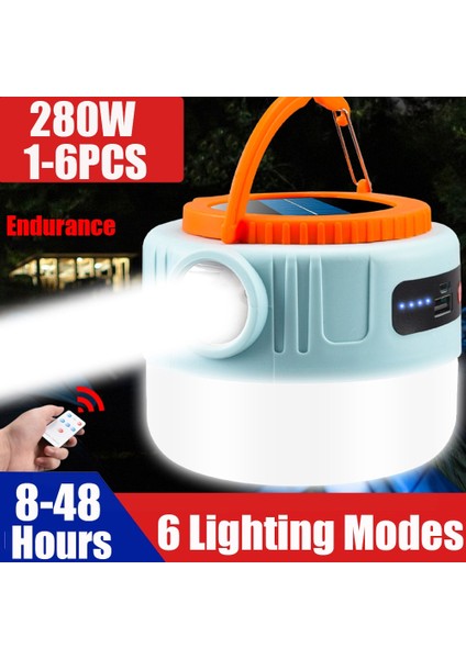 1 Parça 1-Olar LED Kamp Işık USB Şarj Edilebilir Ampul Açık Çadır Lambası Taşınabilir Fener Acil Durum Işıkları Barbekü Yürüyüş Lambası (Yurt Dışından)