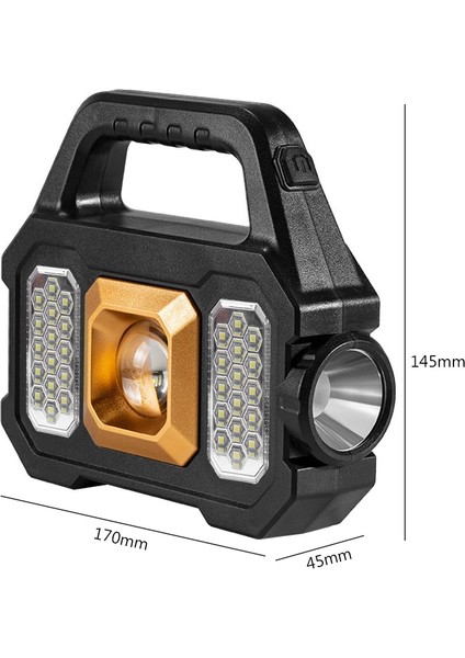 G 6 Vitesli Şarj Edilebilir Lamba Su Geçirmez Taşınabilir Kamp Feneri Güneş USB Kamp Işıkları Outdlm Için Taşınabilir El Feneri (Yurt Dışından)