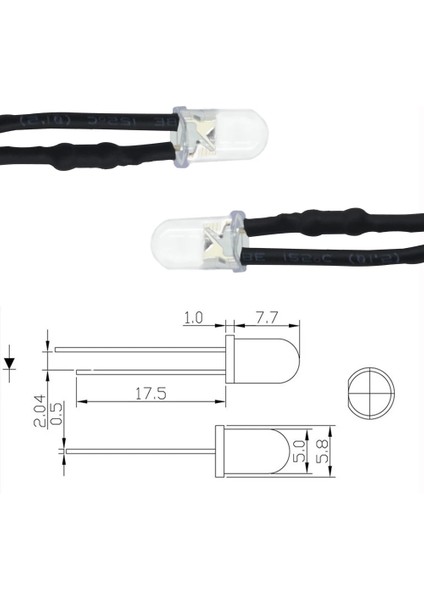 Turuncu 5x F Yuvarlak 20 cm Ön Kablolu Dc 12 V LED Lamba Ampulü Beyaz Kırmızı Mavi Yeşil Sarı Beyaz Sıcak Beyaz Diyot Yayan Diyot LED (Yurt Dışından) indirimleri