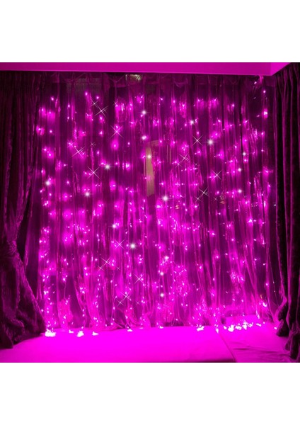 3MX2M Tarzı Rgb LED Işık Perdesi Garland Pencerede Uzaktan Kumanda ile 8 Mod USB Güç Yatak Odası Düğün Için Yılbaşı Dekoru Festoon (Yurt Dışından)